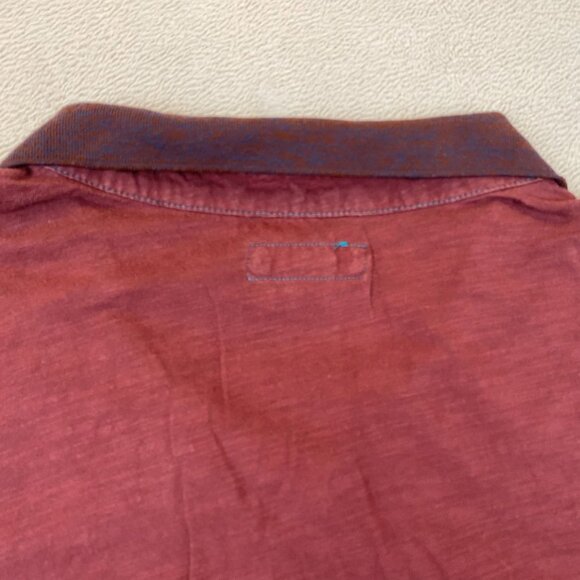 Cabon2Cobalt Mens Polo Shirt XXL Short Sleeve Casual Burgundy Classic Pullover - Picture 6 of 8